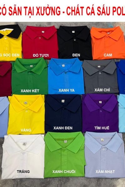 Áo thun cá sấu có sẵn tại xưởng Hồ Chí Minh